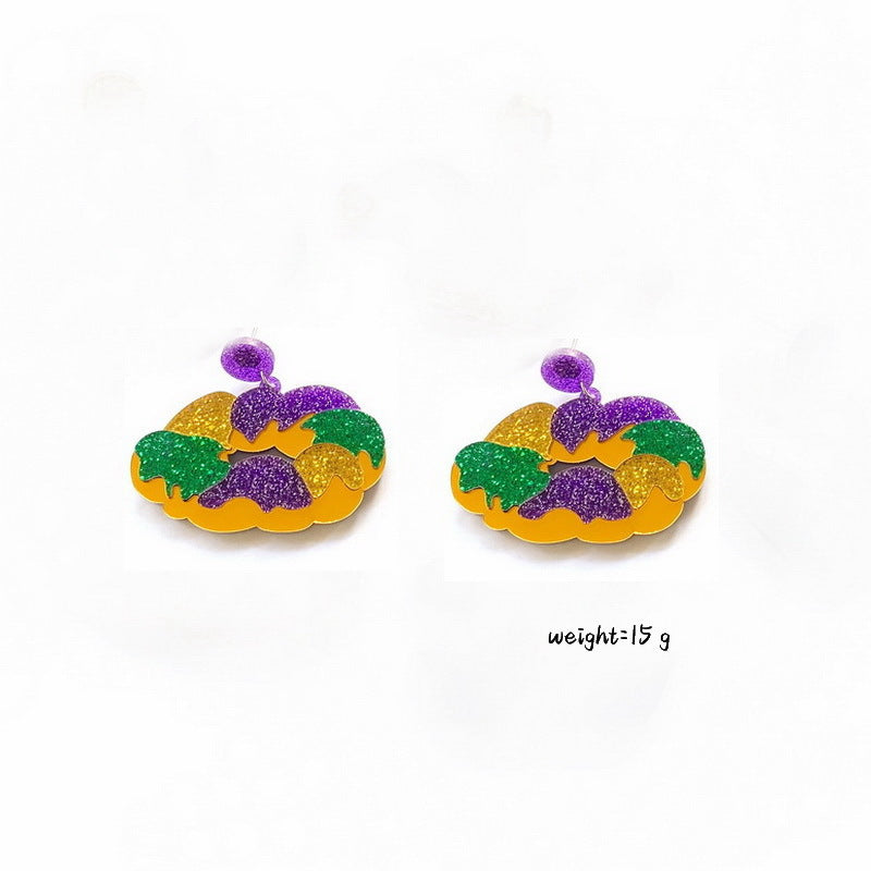 Acrylic Lobster Joker Earrings MYA-NingD048