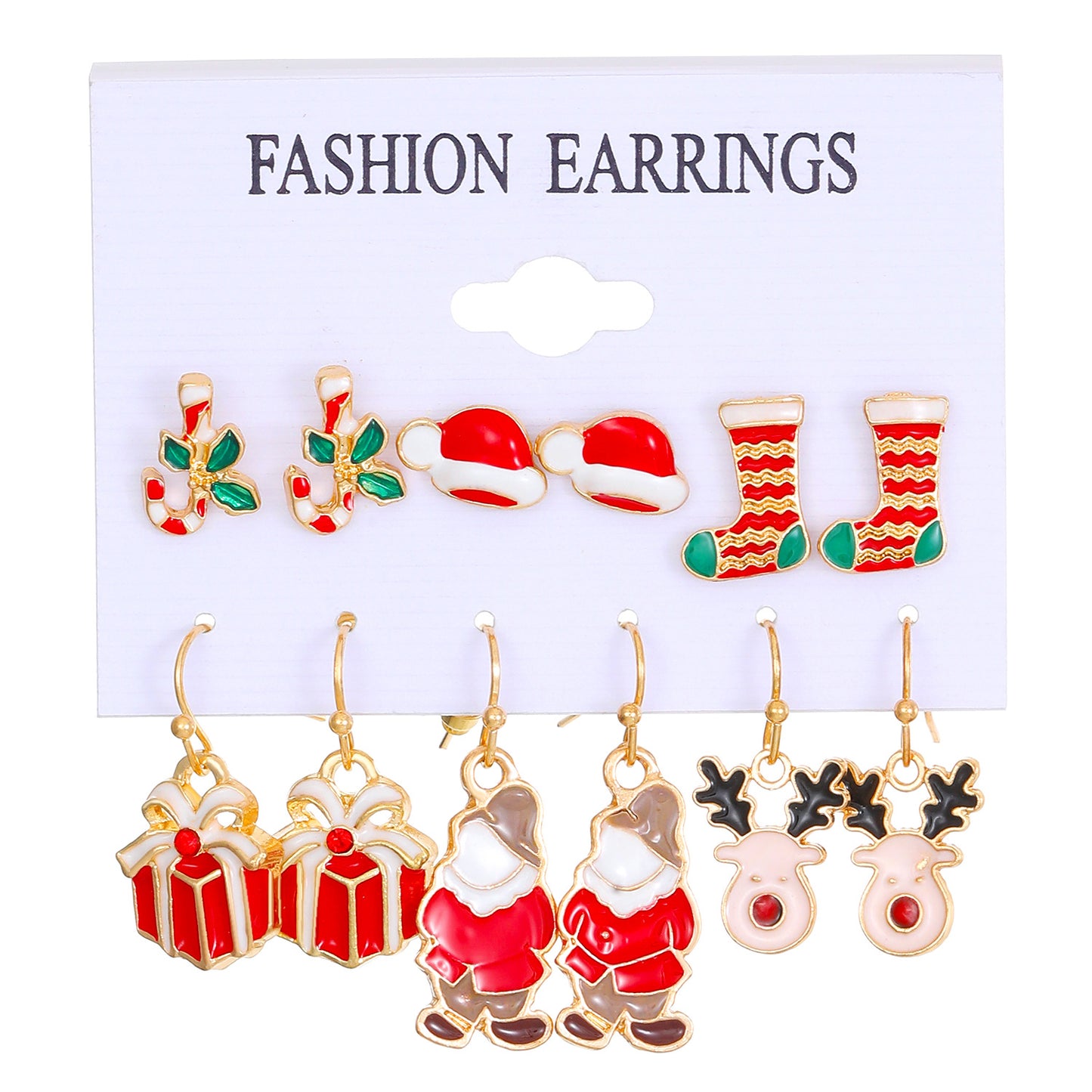 Alloy Christmas Bell Elk Earrings (Minimo de Compra 2) MYA-MiaoY094