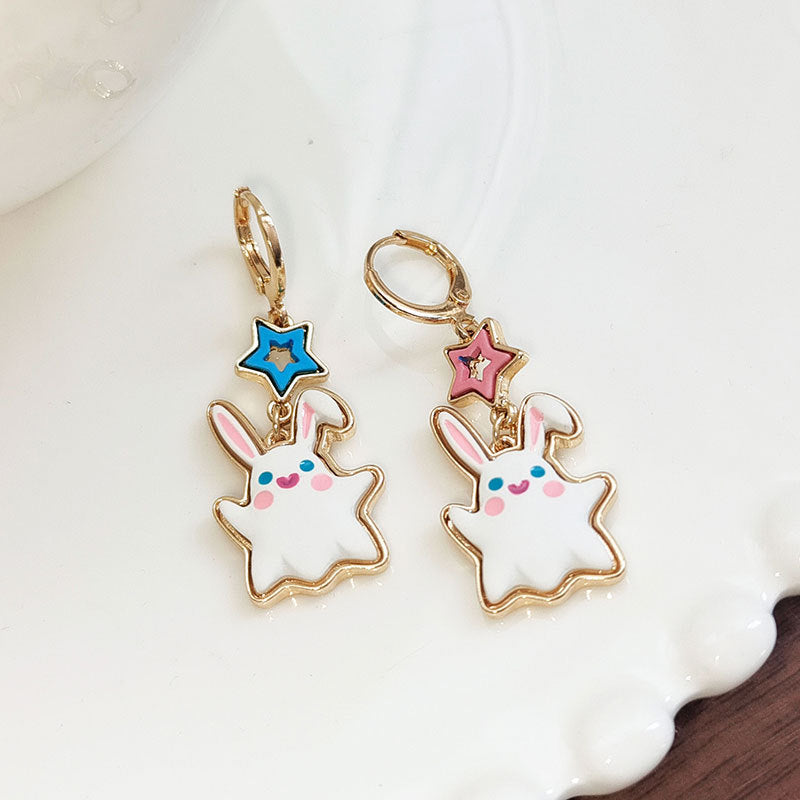 Alloy cute rabbit earrings MYA-BLD094