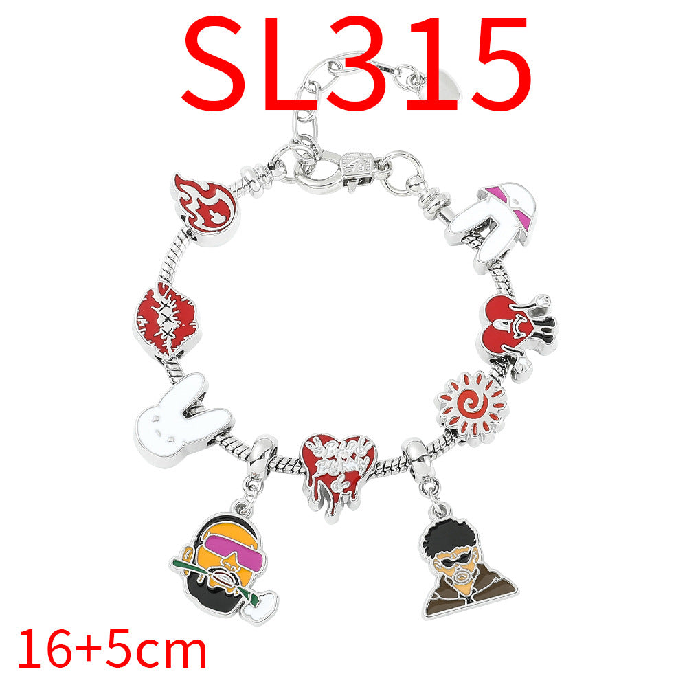 Alloy cartoon anime series bracelet (Minimo de Compra 4) MIC-BoS013