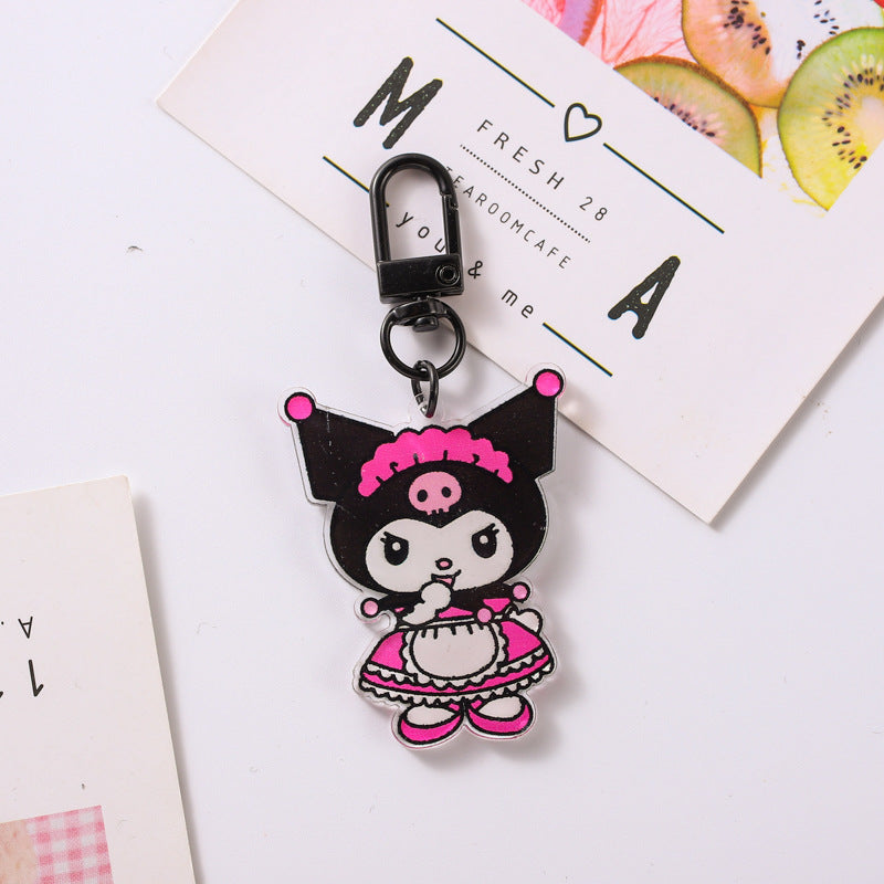 Cute Acrylic Keychain Cartoon Pendant Bag Jewelry Minimo de compra 2 (M) GHui012