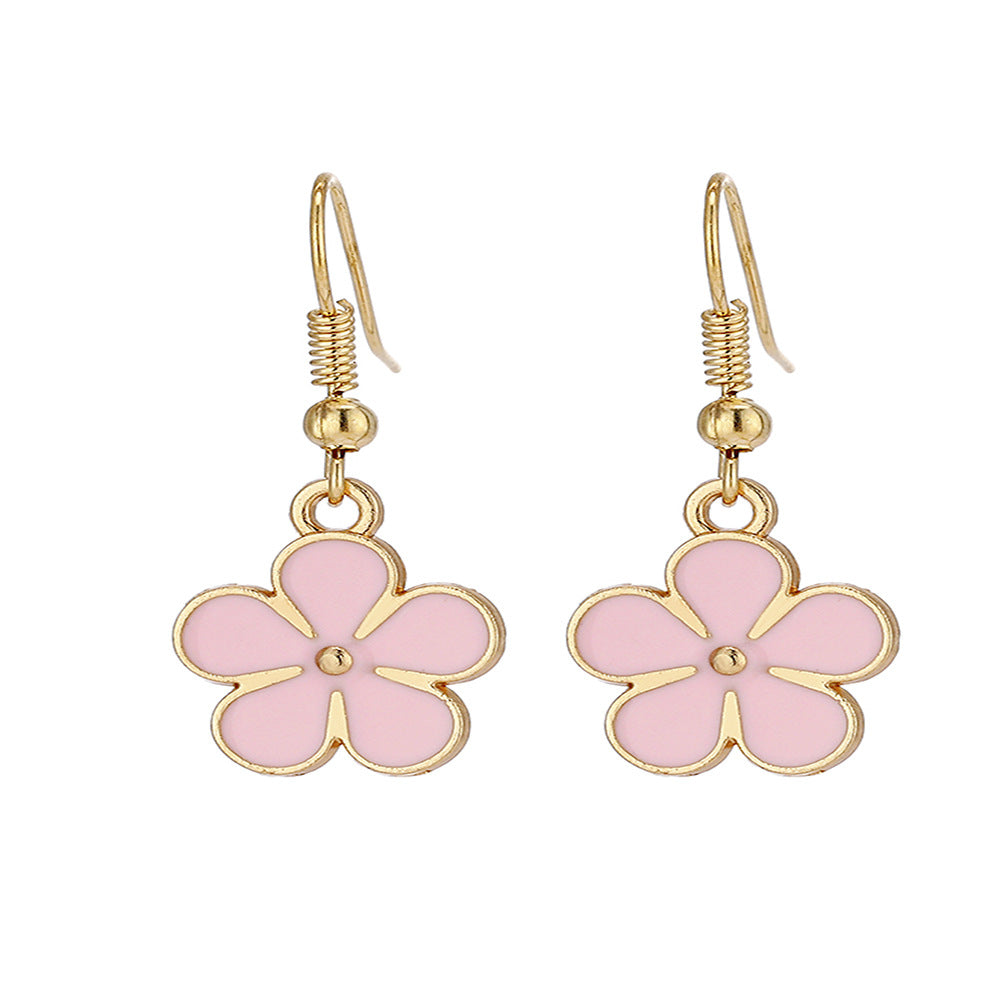 Acrylic Small Flower Earrings (Minimo de compra 2) MYA-YiD031