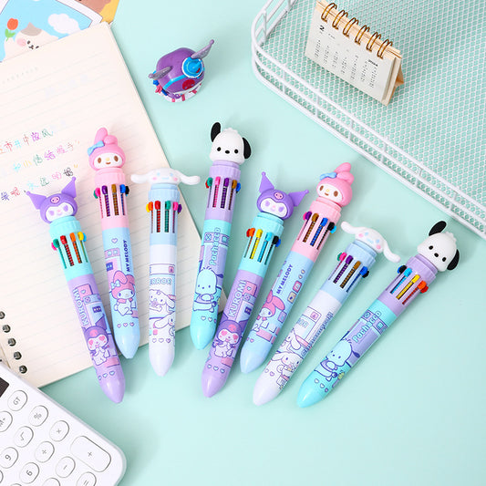 Plastic cute wacky press the neutral pen 24PCS MYA-YJN014