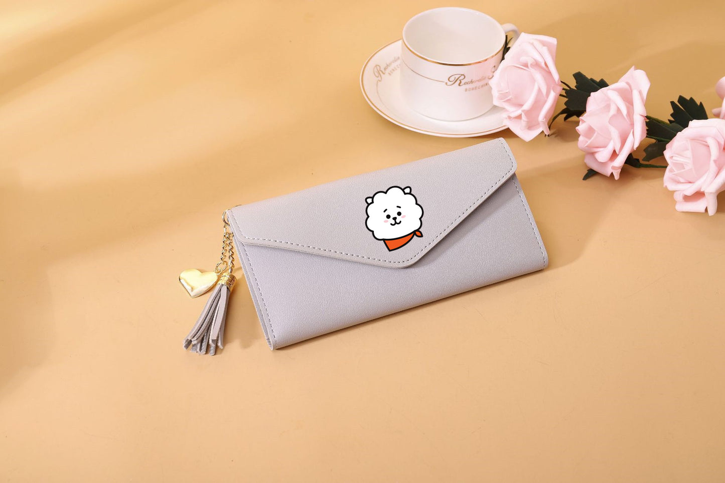 PU cartoon cute card bag tassel wallet MIC-XingY009