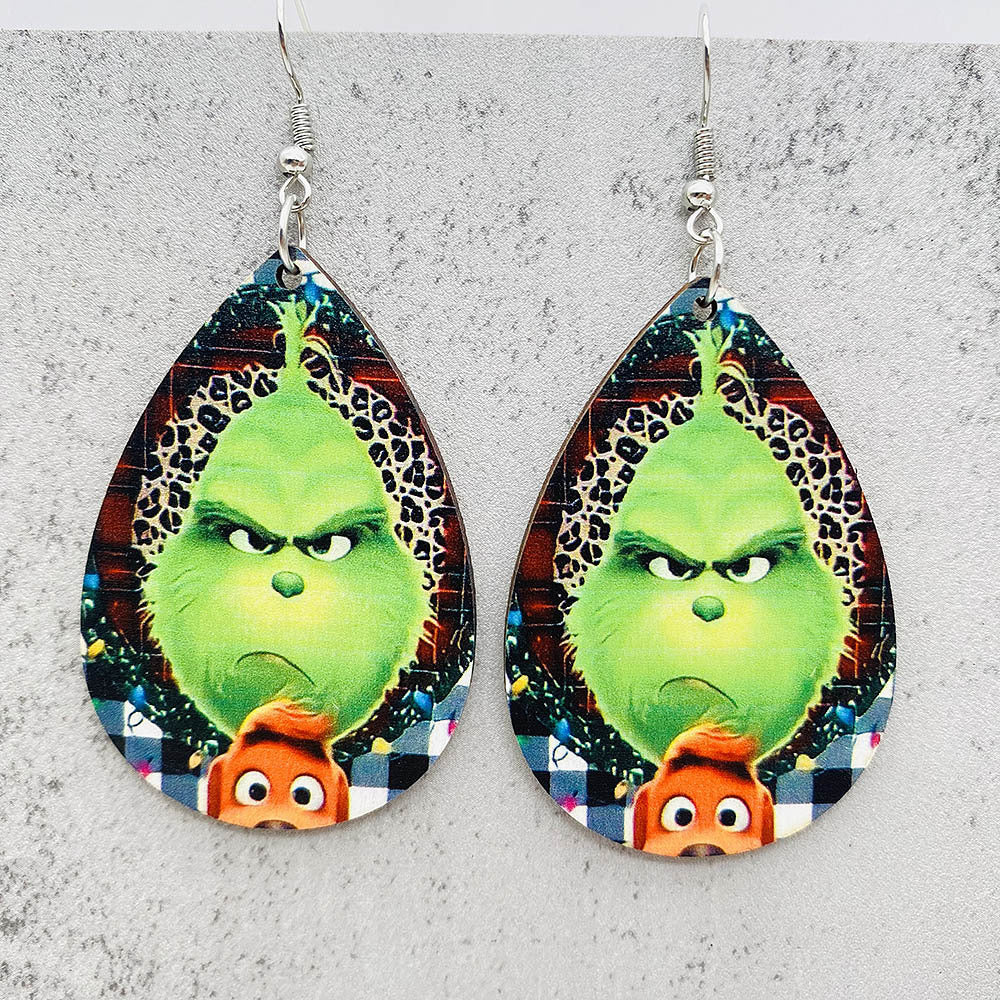 Acrylic Christmas Cartoon Earrings (Minimo de Compra 2) MIC-ChenY020