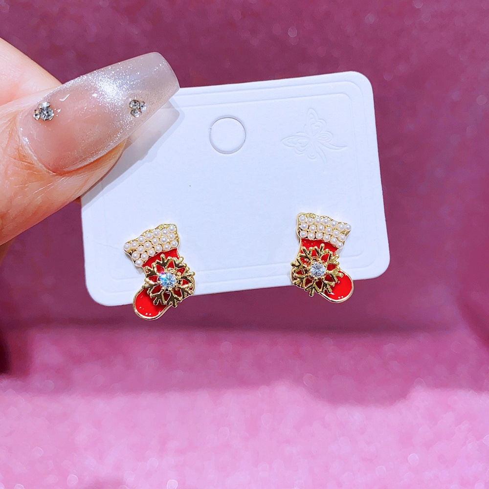 New alloy Christmas earrings MIC-MingC025