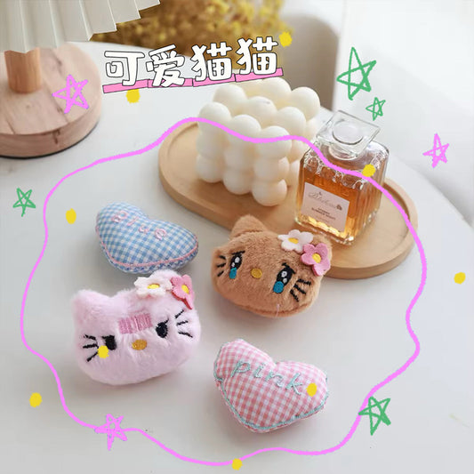 Plush cartoon cute cat brooch MYA-ZhanY004