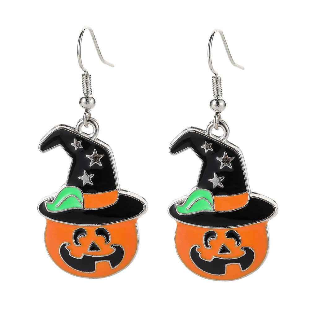 Alloy Funny Ghost Mask Earrings (Minimo de Compra 5) MIC-ZeX006