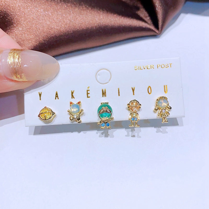 Alloy cute cartoon earrings MIC-MingC032