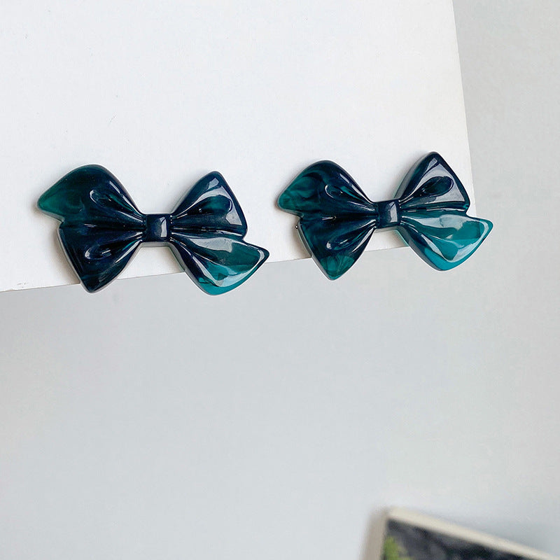 Alloy bow fresh casual earrings (Minimo de compra 2) MYA-LuoN020