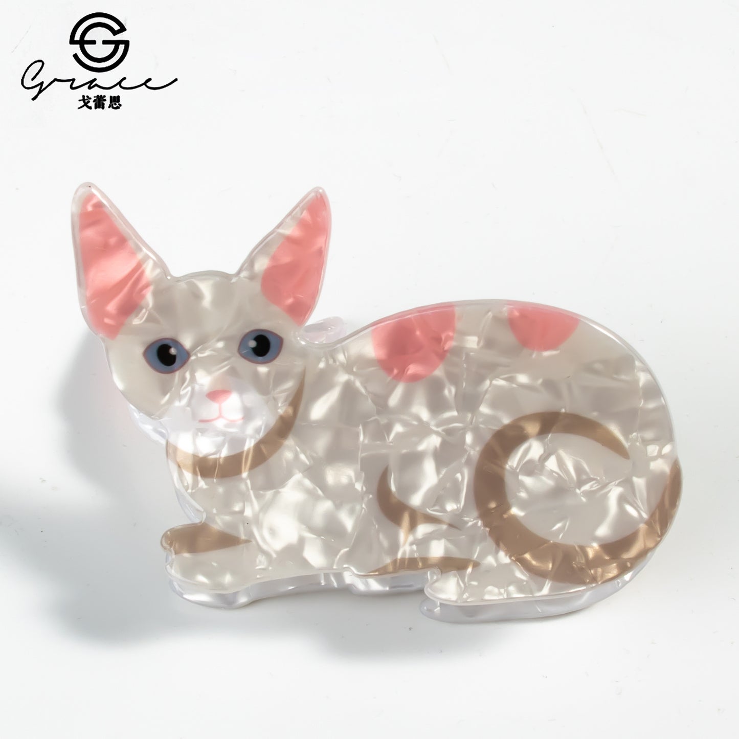 PVC cartoon cat hair clip MIC-GLS009