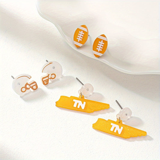 Alloy Rugby American Earrings  (Minimo de Compra 5) MIC-DaiW025