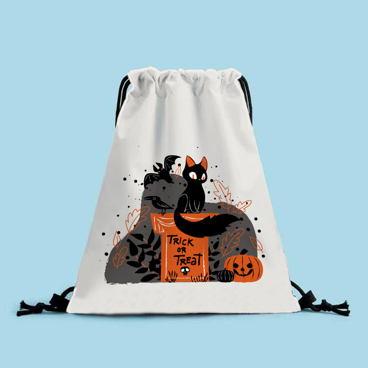 Polyester Halloween drawstring backpack (Minimo de Compra 2) MYA-QB008