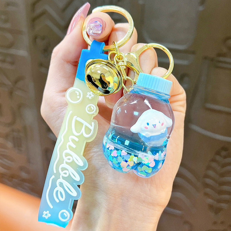 Cartoon Acrylic Liquid Quicksand Keychain MIC-YanG045