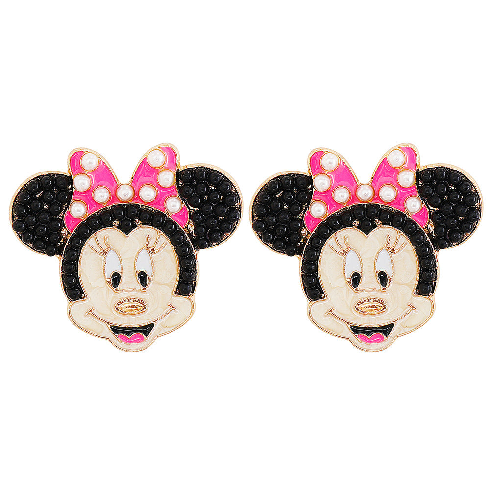 Alloy cartoon animal earrings MIC-JuJ003