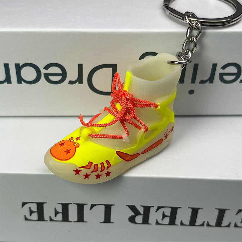 PVC gradient 3D high top shoe keychain MIC-MiaoY085