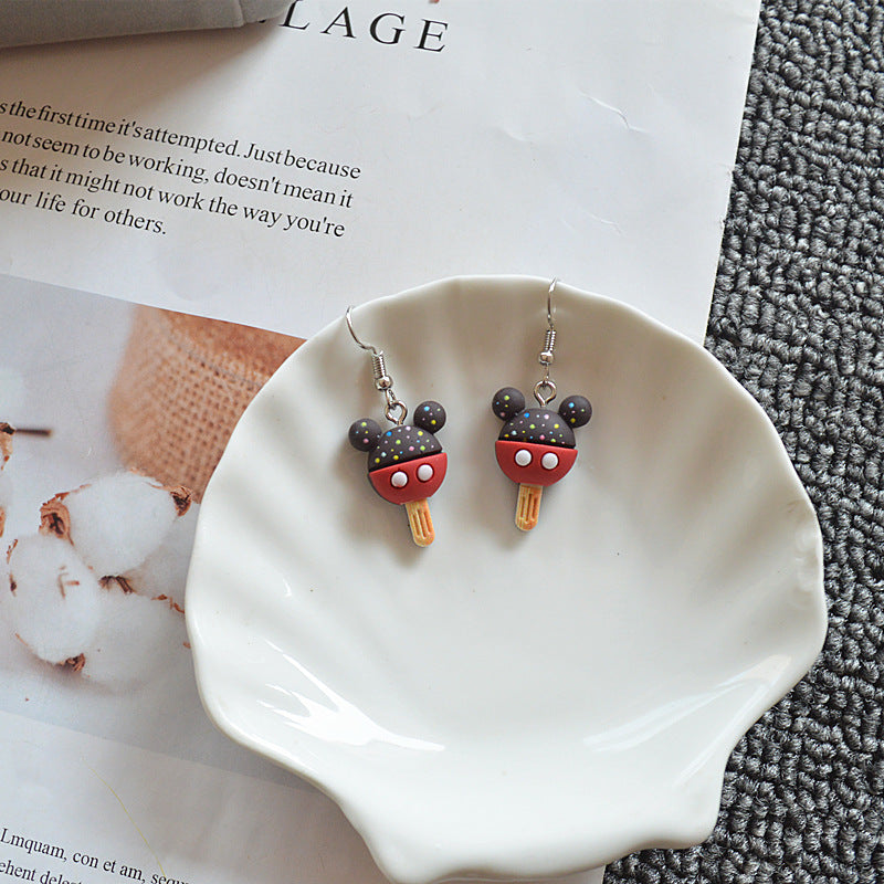 Resin cooling small ice cream earrings (Minimo de Compra 2) MIC-XieN036