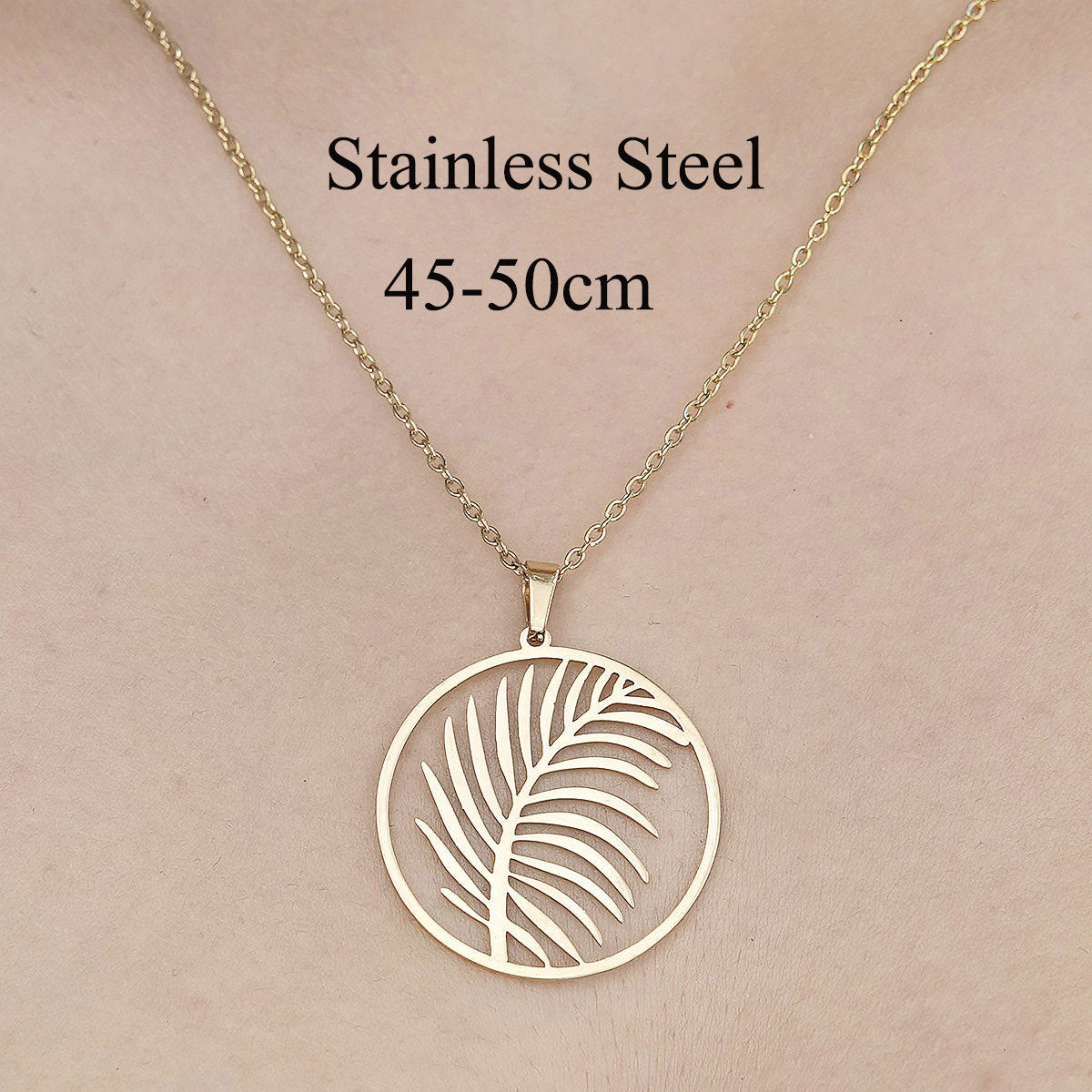 Alloy Leaf Life Tree Necklace (Minimo de Compra 10) MYA-QiZ002