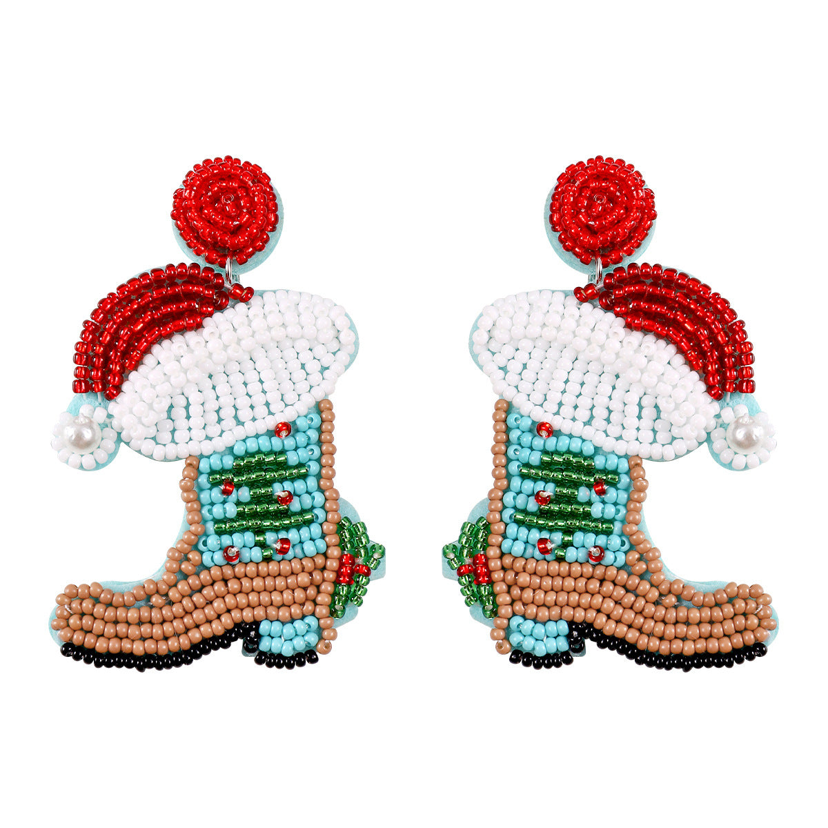 Alloy Christmas Tree Bell Earrings (Minimo de Compra 2) MYA-DWKM003