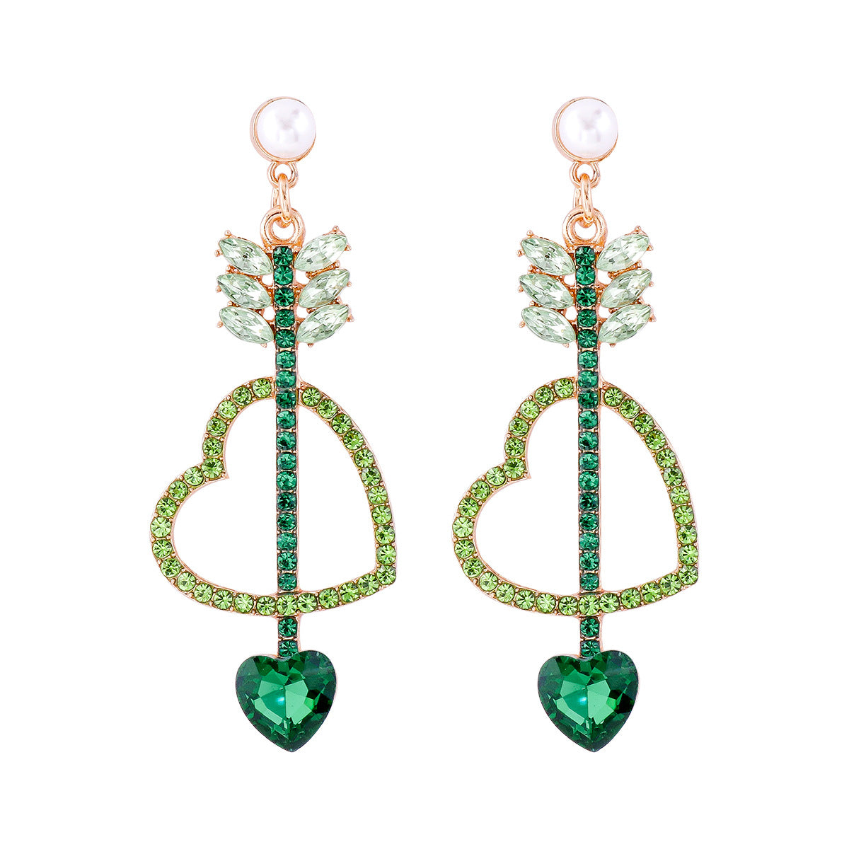 Alloy Retro Love Earrings MIC-JuJ022