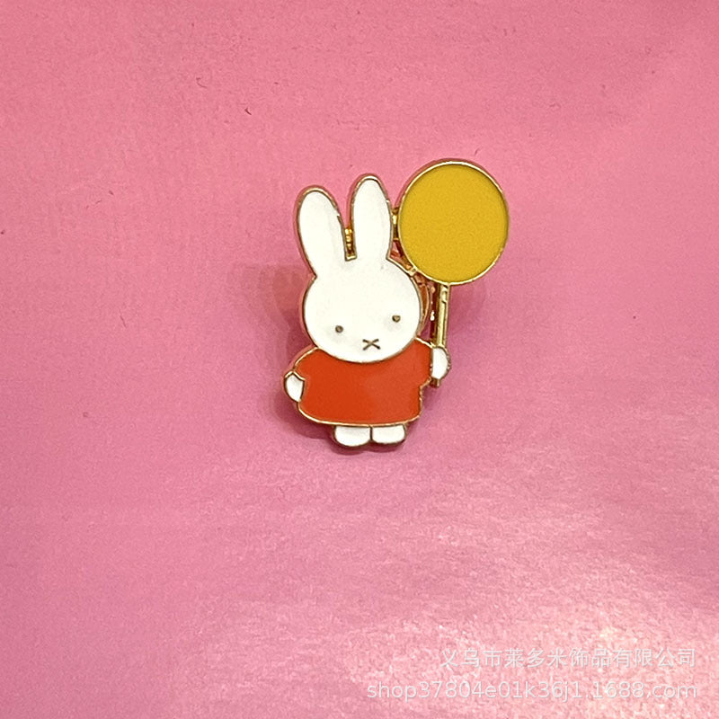 Alloy balloon rabbit brooch (Minimo de compra 2) MIC-LDM007