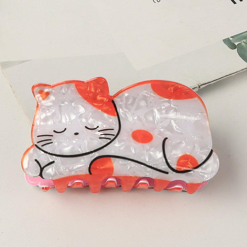 PVC cartoon cat hair clip MIC-GLS007