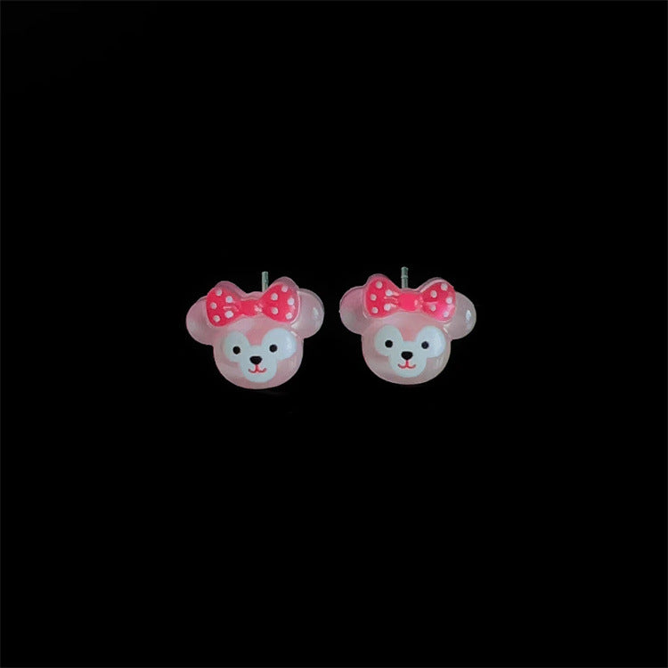 Resin cute cartoon sweet earrings (Minimo de Compra 2) MIC-WWHM055