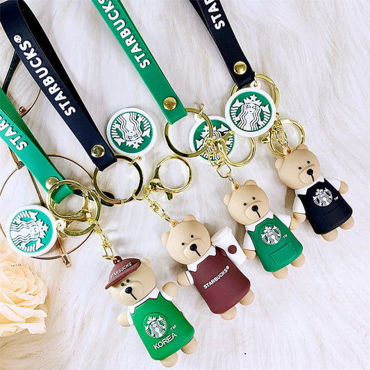 cartoon keychain cute doll silicone DMF006