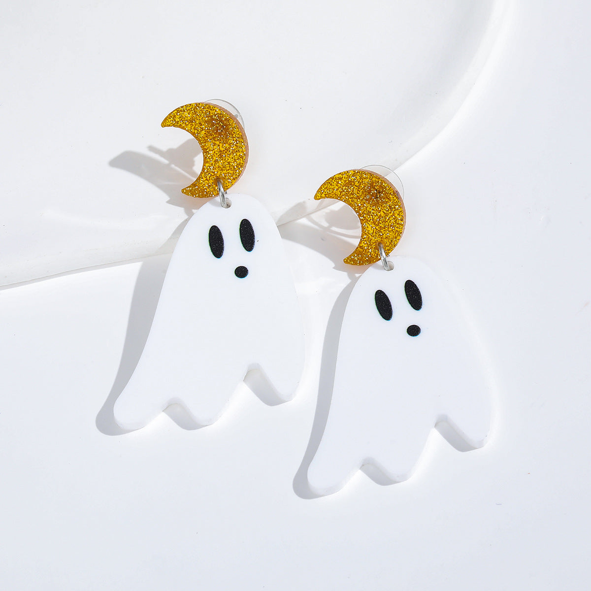 Acrylic Halloween Ghost Earrings (Minimo de compra 2) MIC-AnD011