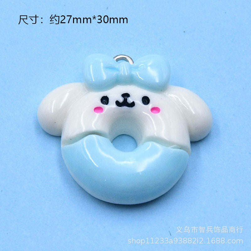 Resin cartoon animal donut accessories MIC-ZhiB018