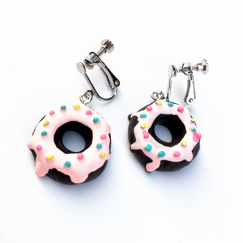 Acrylic New Donut Earrings (Minimo de Compra 2) MIC-ChouT037