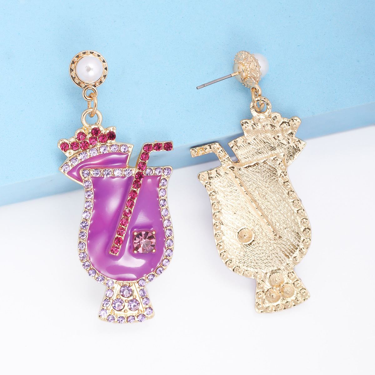 Alloy Fruit Cup Earrings MIC-JuJ010