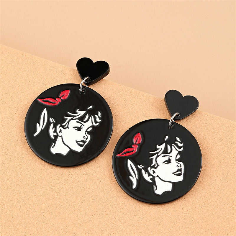 Acrylic lip earrings (Minimo de compra 2) MIC-GanL027