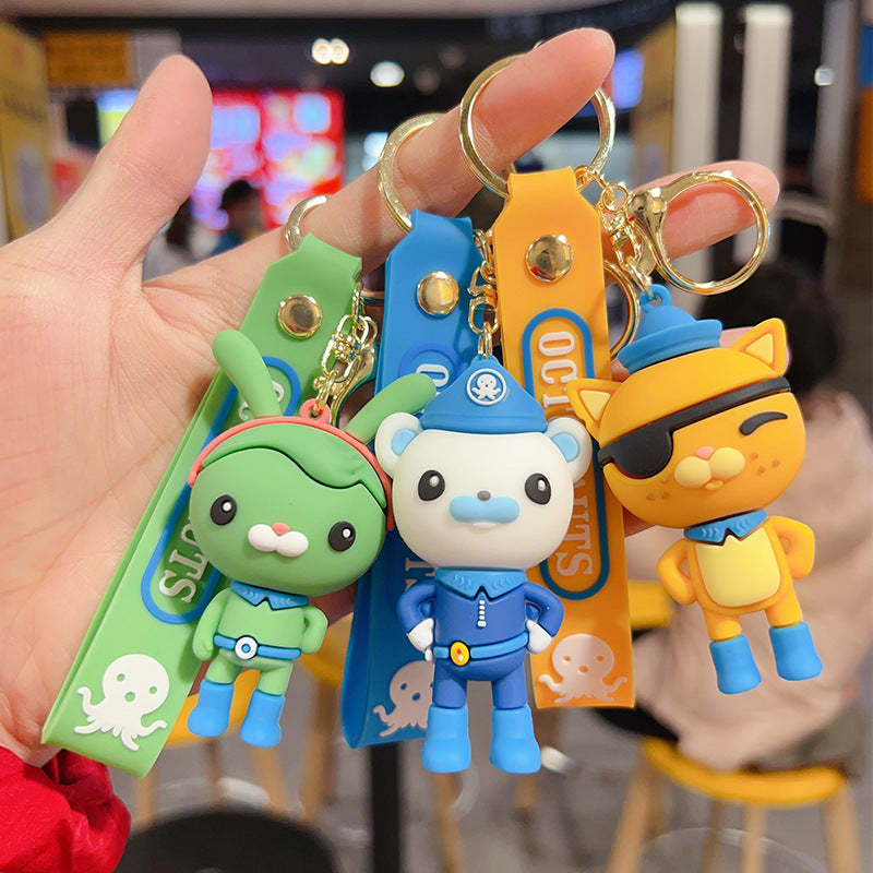 PVC cartoon marine animal keychain MIC-OuS014