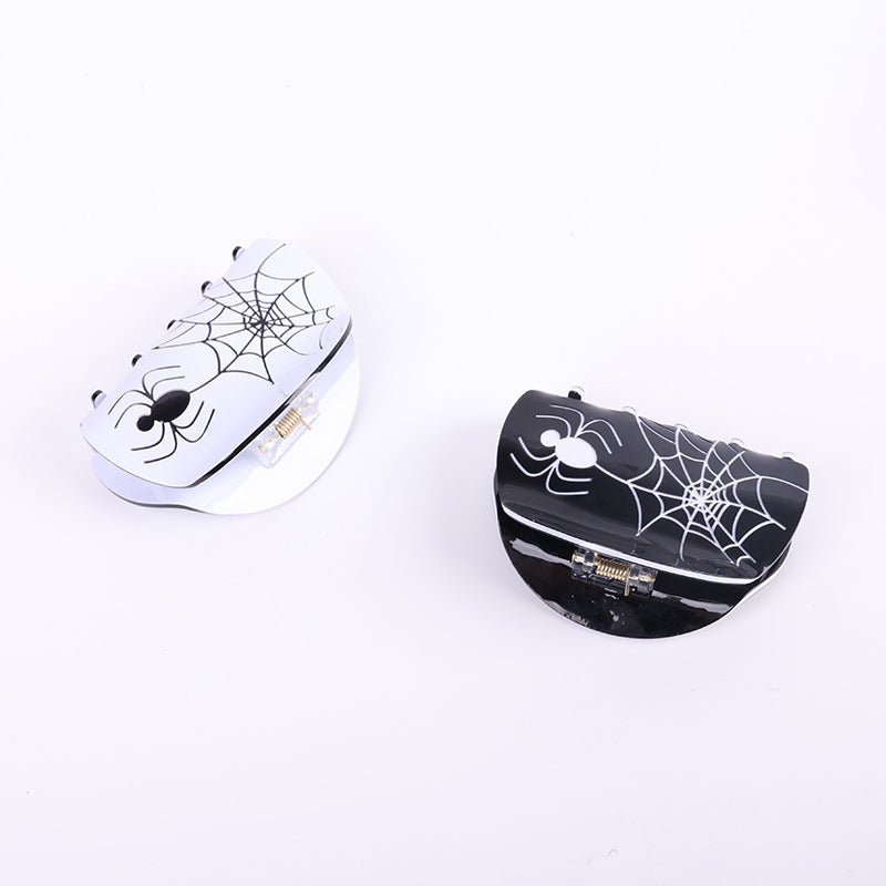 Plastic Halloween retro spider hair clip (Minimo de Compra 2) MIC-SanE001