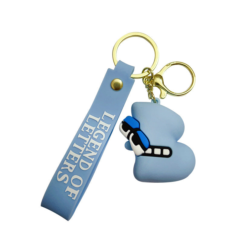 PVC letter strange doll keychain MIC-OuS001