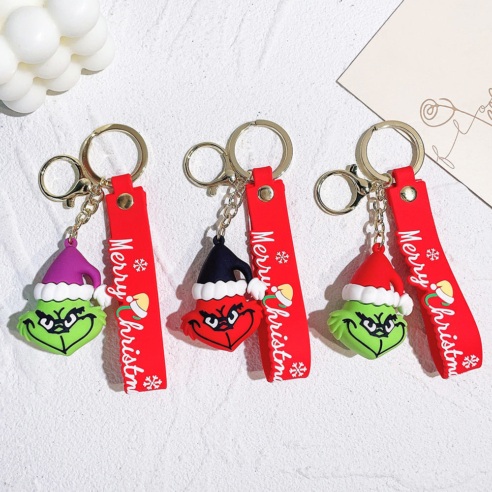 Keychains PVC Hardware Cute Cartoon Christmas (M) MIC-QiChao001