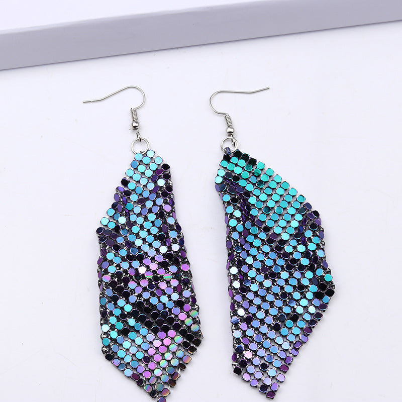 Acrylic Lightning Mouth Colorful Earrings MIC-DuAi007