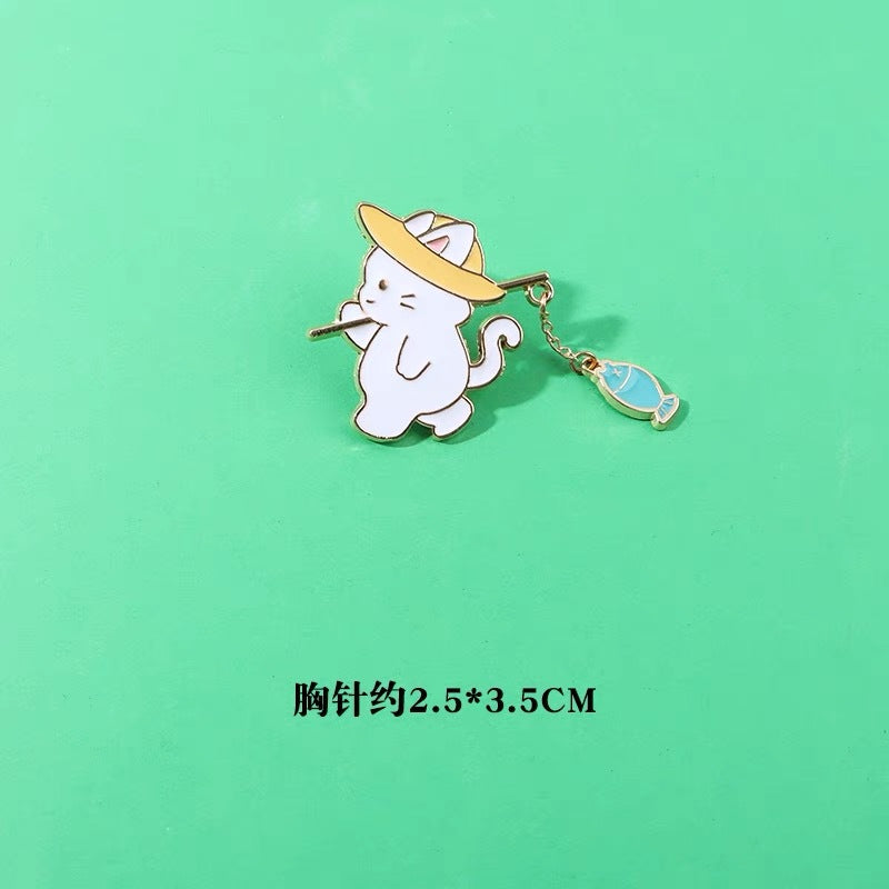 Alloy cute anime character brooch MIC-KaL043