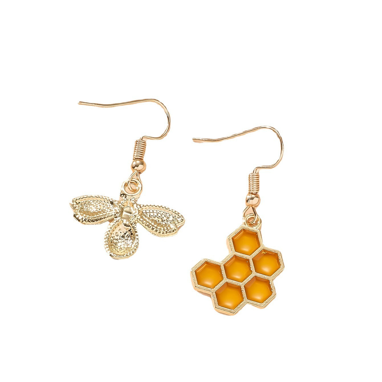 Alloy bee honeycomb earrings MIC-ZhiShang003