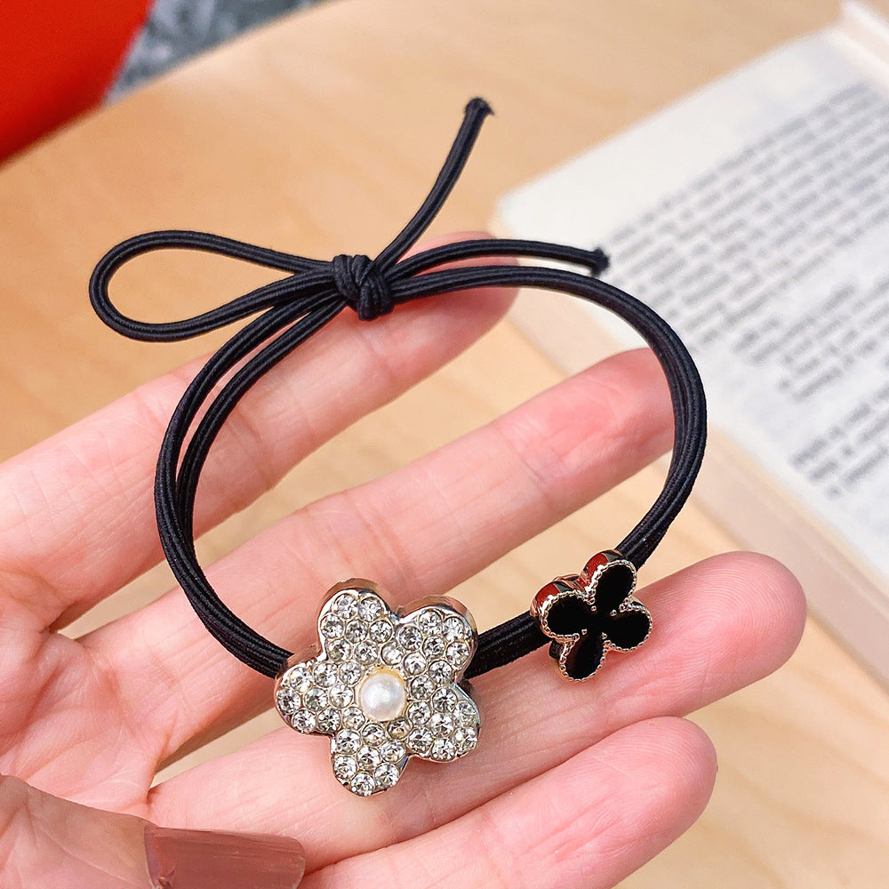 Rhinestone flowers hair rings Minimum order quantity ≥ 2 MYA-HaiY006