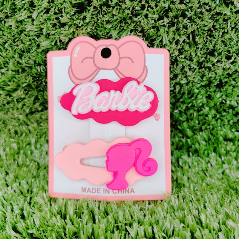 Resin cartoon Barbie cloud hair clip (Minimo de compra 12) MYA-ZiZ008