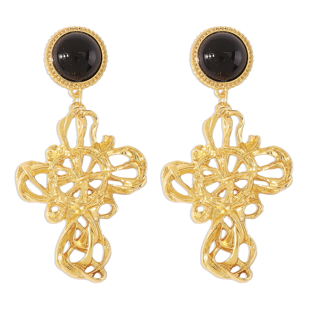 Vintage Cross Earrings MIC-QianD005