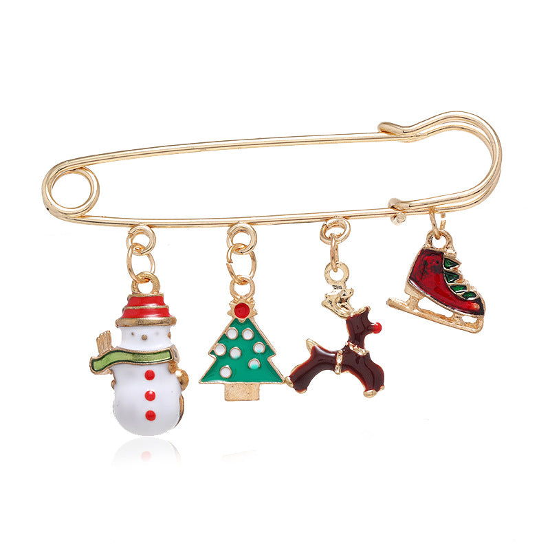 Alloy New Christmas Series brooch (Minimo de Compra 2) MIC-ZuanL027