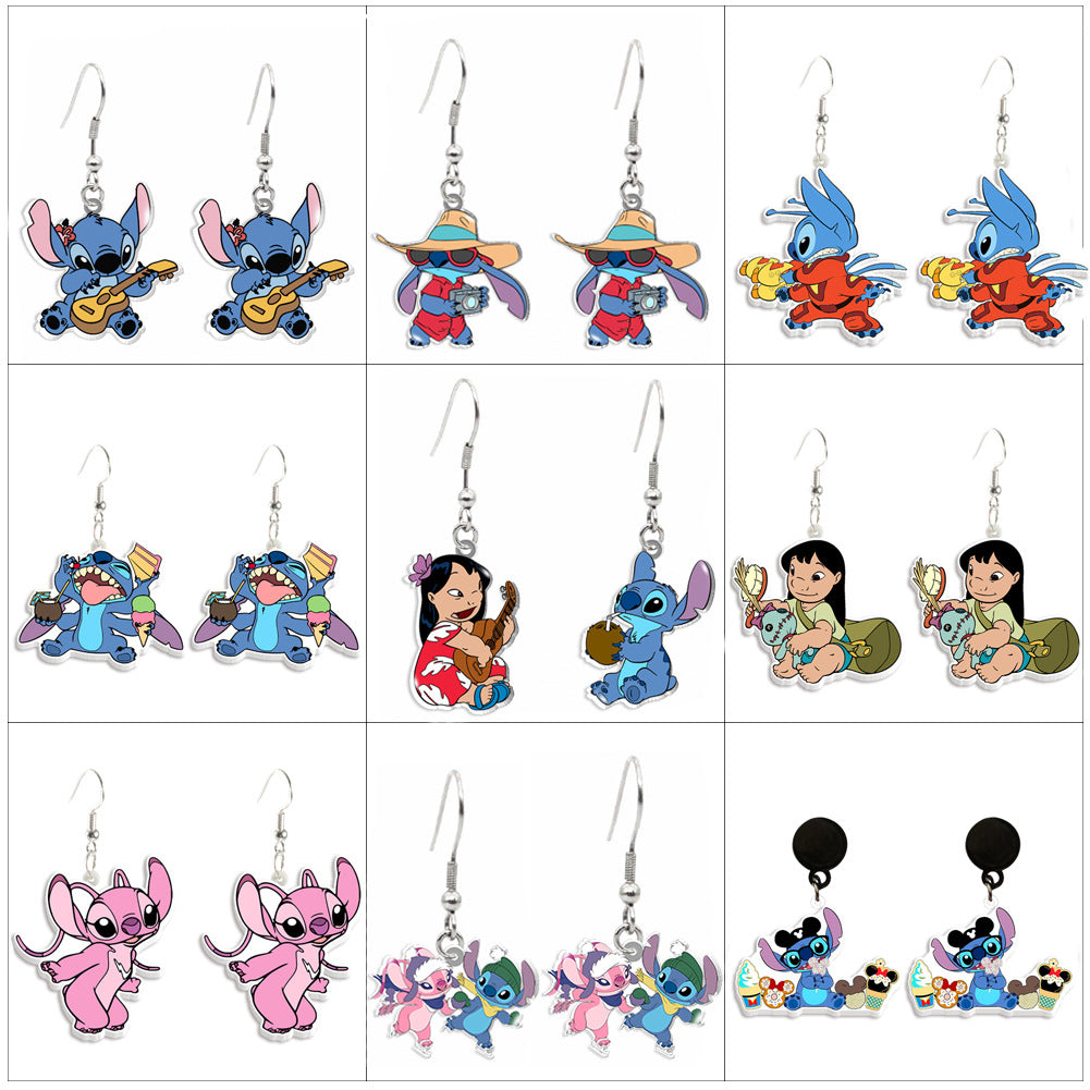 Alloy cartoon cute earrings (Minimo de Compra 2) MIC-ZhaoH002