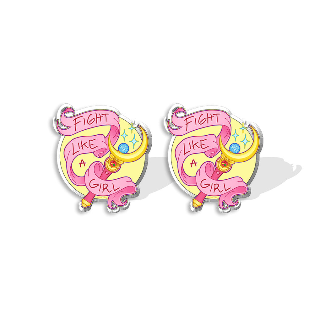 Alloy cartoon beautiful girl warrior earrings (Minimo de compra 5) MYA-XiangL083