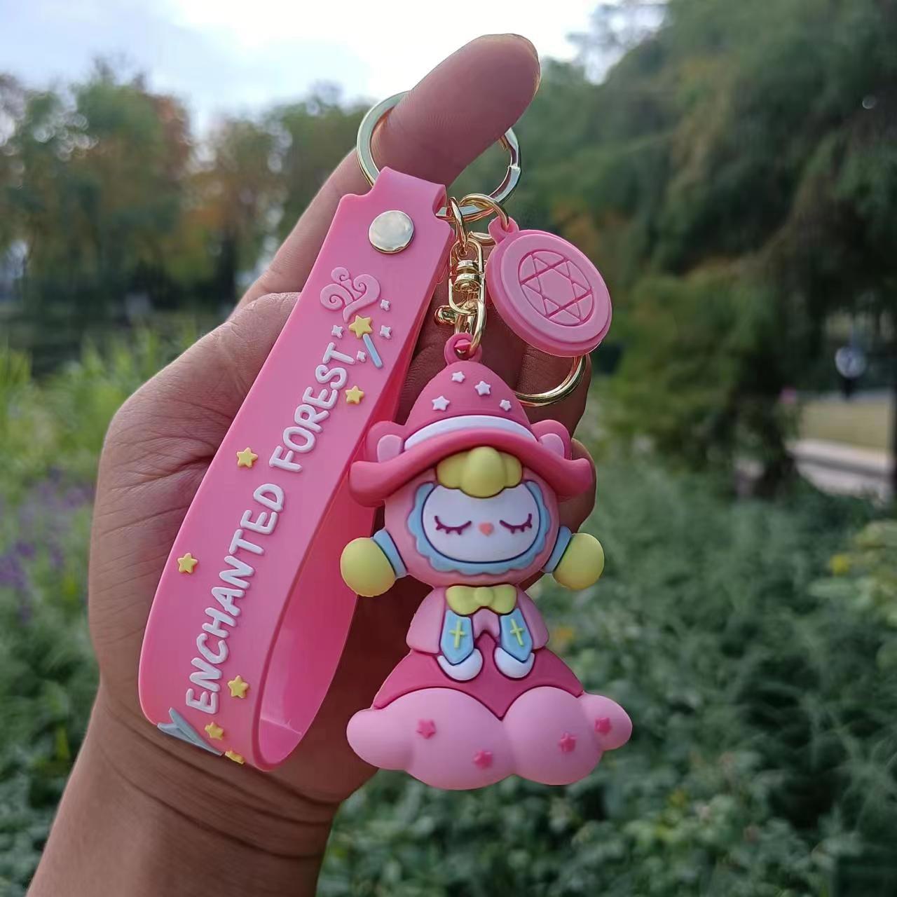 PVC lovely magic forest keychain （Minimo de compra 3） MIC-YiC007