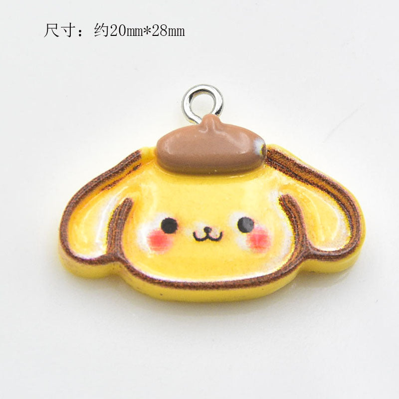 Resin glossy border cartoon animal accessories MYA-ZhiB005