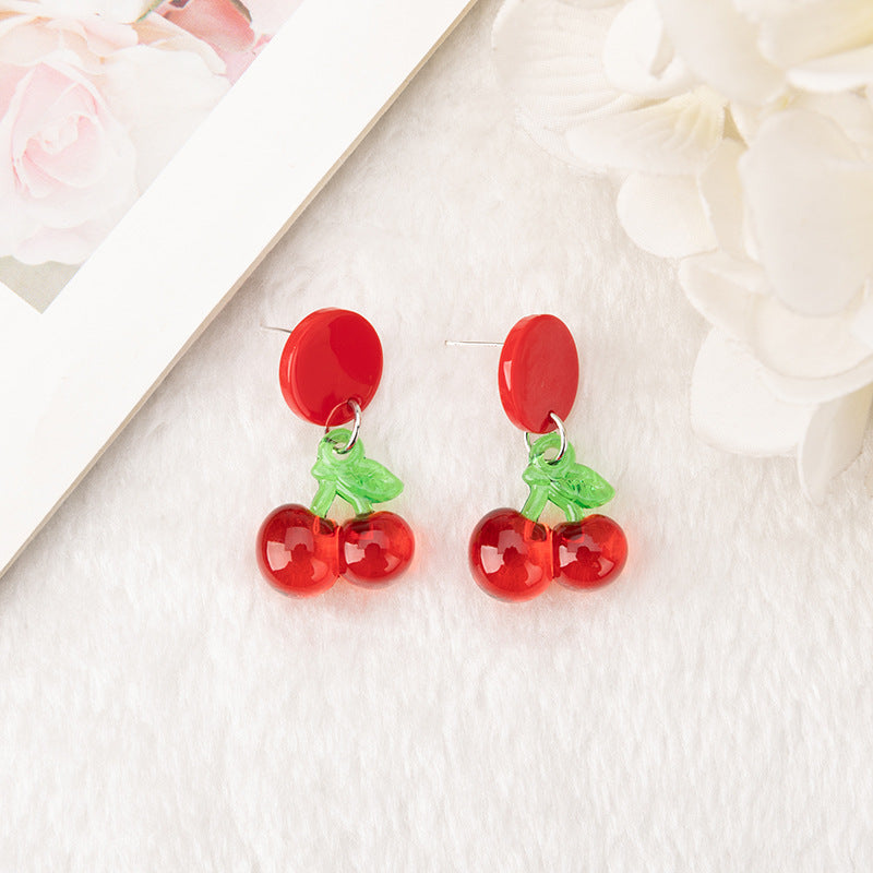 Alloy Cherry Strawberry Apple Earrings (Minimo de Compra 3) MYA-YouY036