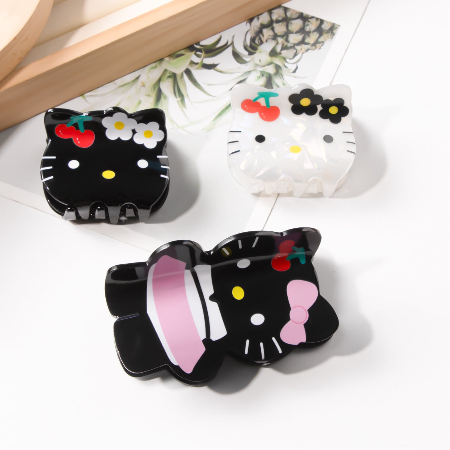 PVC cartoon cat hair clip MIC-GLS006